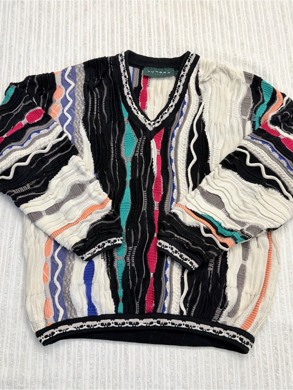 Vintage Tundra Canada Coogi Style V-Neck Sweater